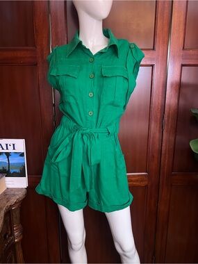 Emerald Green Romper